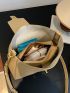 Minimalist Bucket Bag Twist Lock With Inner Pouch