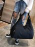 Yoga Mat Bag Gym Fitness Bag For Women Men Training Travel Duffel Handbag Nylon Sports Black