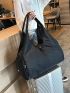 Yoga Mat Bag Gym Fitness Bag For Women Men Training Travel Duffel Handbag Nylon Sports Black