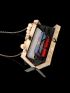 Small Box Bag Beaded Handle Fashion Style