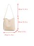 Solid White Bucket Bag Minimalist & Elegant Style