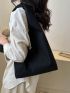 Minimalist Crochet Bag Fashion Black