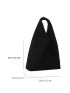 Minimalist Crochet Bag Fashion Black