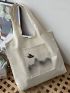 Landscape Graphic Shopper Bag Canvas Double Handle