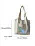 Landscape Graphic Shopper Bag Canvas Casual