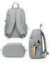 Drawstring Detail Functional Backpack Zipper