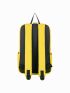 Letter Patch Fashion Backpack Neon Yellow