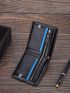 Chocolate Brown Small Wallet Bi-Fold Credit Card Holder For Daily