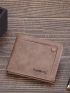 Brown Small Wallet Bi-Fold Credit Card Holder For Daily