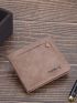 Brown Small Wallet Bi-Fold Credit Card Holder For Daily