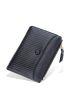 Lizard Print Small Wallet Bi-Fold Credit Card Holder With Zipper For Daily