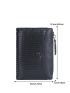 Lizard Print Small Wallet Bi-Fold Credit Card Holder With Zipper For Daily