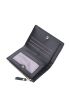 Lizard Print Small Wallet Bi-Fold Credit Card Holder With Zipper For Daily