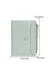 Lizard Print Small Wallet Bi-Fold Credit Card Holder With Zipper For Daily