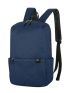 Blue Laptop Backpack Pocket Front Adjustable Strap For Daily