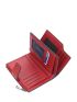 Navy Blue Small Wallet Minimalist Tri-Fold With Zipper For Daily