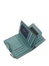 Navy Blue Small Wallet Minimalist Tri-Fold With Zipper For Daily