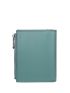 Navy Blue Small Wallet Minimalist Tri-Fold With Zipper For Daily