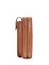 Crocodile Embossed Phone Wallet Brown Fashionable Pocket Front For Daily