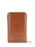 Crocodile Embossed Phone Wallet Brown Fashionable Pocket Front For Daily