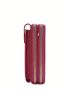 Crocodile Embossed Phone Wallet Red Fashionable Pocket Front For Daily