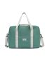 Colorblock Duffel Bag Fashionable Double Handle Portable For Travel & Gym