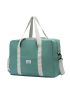 Colorblock Duffel Bag Fashionable Double Handle Portable For Travel & Gym
