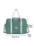 Colorblock Duffel Bag Fashionable Double Handle Portable For Travel & Gym