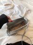 Mini Metal Detail Square Bag Metallic Funky