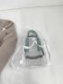 Small Classic Backpack Vacation Zipper PVC For Outdoor Travel