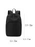 Nylon Casual Daypack Waterproof Black