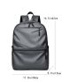 Zip Front Casual Daypack PU Waterproof
