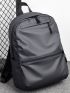 Zip Front Casual Daypack PU Waterproof