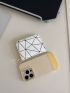 Geometric Pattern Card Holder PU