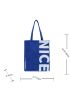 Slogan Graphic Shopper Bag Canvas Preppy