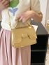 Flap Square Bag PU Minimalist