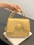 Flap Square Bag PU Minimalist