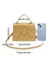 Flap Square Bag PU Minimalist