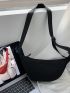 Solid Color Chest Bag For Women Crossbody