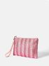 Belle Stripped Pattern Square Bag