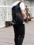 Medium Drawstring Backpack Stripe Detail For Sport