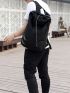 Medium Drawstring Backpack Stripe Detail For Sport