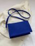 Small Square Bag Crocodile Embossed Flap