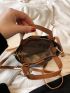 Small Bucket Bag Double Handle With Bag Charm
