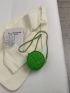 Mini Circle Bag Quilted Chain Strap