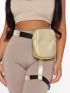 Y2K Stylish Waist Belt Bag, Trendy Fashion PU Leg Bag, Cool Girl Fanny Pack For Outdoor Hiking Motorcycle Music Festival