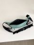 Medium Waist Bag Letter Pattern Unisex Style