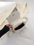 Minimalist Saddle Bag Mini Flap White