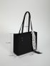 Medium Square Bag Crocodile Embossed Twilly Scarf Double Handle Felt