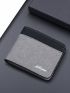 Colorblock Small Wallet Letter Graphic Slim